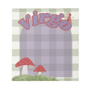 Bloc-note Virgo Cottagecore Whimsical Fairy Mushroom Design