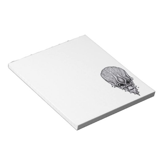 Bloc-note Visage Alien, Reconstruction faciale du crâne afri (Incliné)