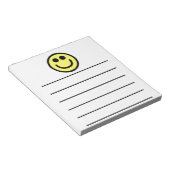 Bloc-note Visage classique jaune (Incliné)