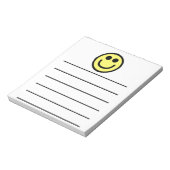 Bloc-note Visage classique jaune (Tourné)