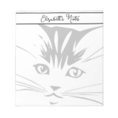 Bloc-note Visage de chat personnalisé (Devant)