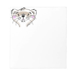 Bloc-note Visage de Ferret comique