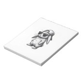 Bloc-note Visage de Lapin Avec Lunettes de Soleil Casquette  (Tourné)