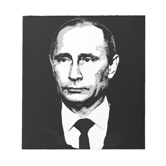 Bloc-note Visage de Vladimir Poutine (Devant)