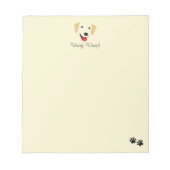 Bloc-note Visage du laboratoire jaune (Devant)