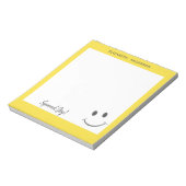 Bloc-note Visage Heureux Sourire Répandre Joie Ajouter Nom (Tourné)