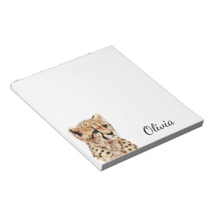 Bloc-note Visage personnalisé Cheetah