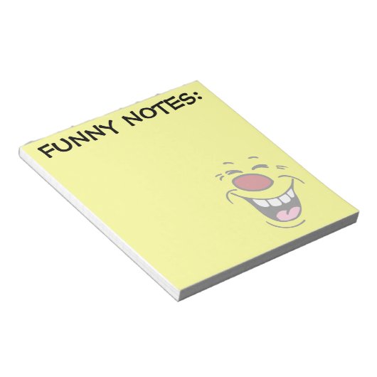 Bloc-note Visage riant Grumpey (Incliné)