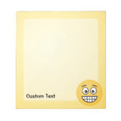 Bloc-note Visage souriant aux yeux ouverts Notepad (Devant)