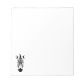 Bloc-note Visage Zebra (Devant)