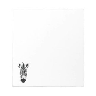 Bloc-note Visage Zebra