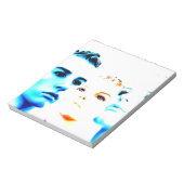 Bloc-note Visages cool (trois amis), design minimaliste (Tourné)