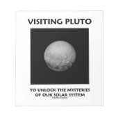 Bloc-note Visiter Pluton Pour Déverrouiller Les Mystères Du (Devant)