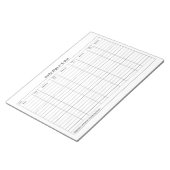 Bloc-note Visitor Sign In Sign Out Tracker (Incliné)