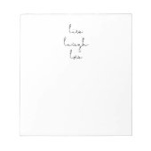 Bloc-note Vivre rire amour (Devant)