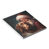 Bloc-note Vizsla avec Noël Festif du Père Noël (Incliné)