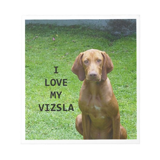 Bloc-note vizsla love w pic (Devant)