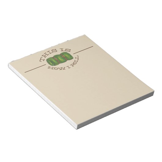 Bloc-note Voici comment je roule le Camp Rolled Sleeping Bag (Incliné)