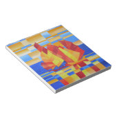 Bloc-note Voile sur les Sept Mers So Blue Cubist Abstrait (Incliné)
