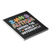 Bloc-note Voir le monde différemment Sensibilisation à l'aut (Incliné)