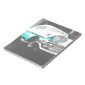 Bloc-note Voiture classique bleu vif à chevy impala 1958 (Tourné)