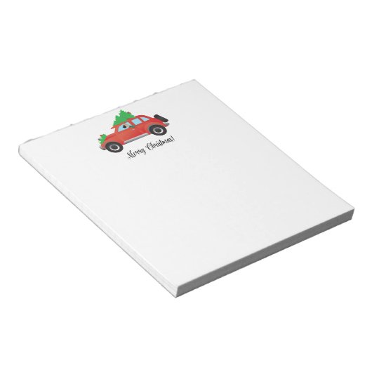 Bloc-note Voiture de Noël modèle (Incliné)