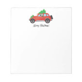 Bloc-note Voiture de Noël modèle (Devant)