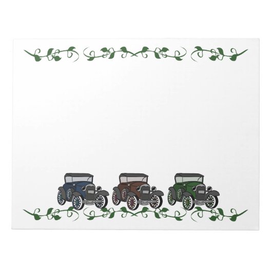 Bloc-note Voitures anciennes (Devant)