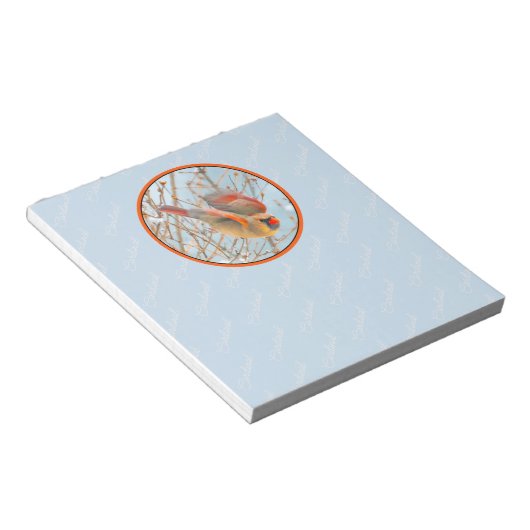 Bloc-note Vol Cardinal Nord - Photo originale (Incliné)