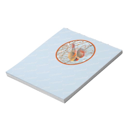 Bloc-note Vol Cardinal Nord - Photo originale (Tourné)