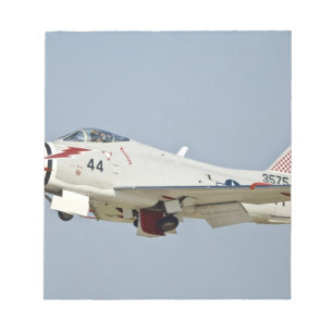 Bloc-note Vol naval nord-américain de chasseur à réaction