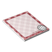 Bloc-note Volley-ball rouge (Incliné)