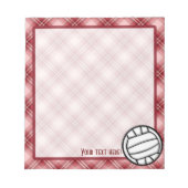 Bloc-note Volley-ball rouge (Devant)