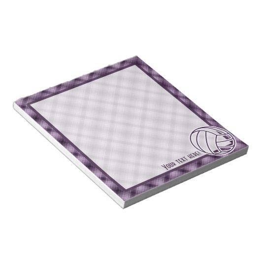 Bloc-note Volley-ball violet (Incliné)