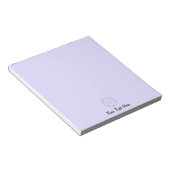 Bloc-note Volleyball personnalisé violet (Incliné)