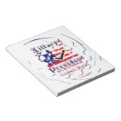 Bloc-note Vote for Hillary USA Stronger Together My Preside (Incliné)