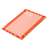 Bloc-note Votre calme persistant en disant sur la torse oran (Incliné)