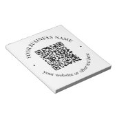 Bloc-note Votre code QR téléchargé avec texte circulaire mod (Incliné)