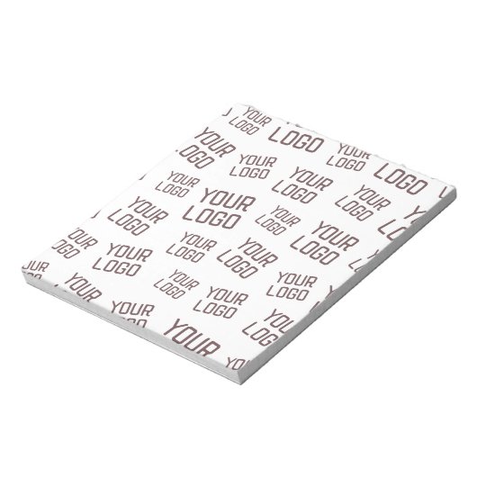 Bloc-note Votre conception ou logo d'entreprise | Placement  (Tourné)