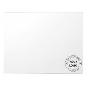 Bloc-note Votre entreprise Logo Nom Téléphone Timbre Bureau 