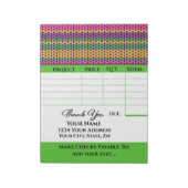 Bloc-note Votre facture (Tourné)