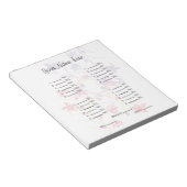 Bloc-note Votre image ici Fiche/Carte Bunco (Incliné)