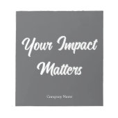 Bloc-note Votre impact compte Application personnalisée pour (Devant)
