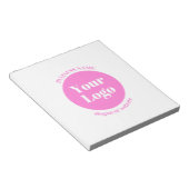 Bloc-note Votre logo d'entreprise et votre Modèle de texte m (Incliné)