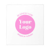 Bloc-note Votre logo d'entreprise et votre Modèle de texte m (Devant)