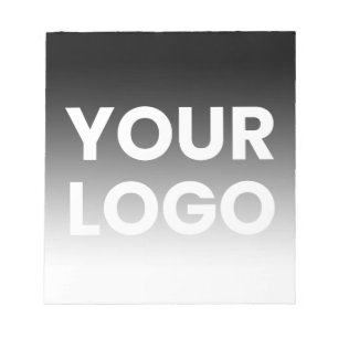 Bloc-note Votre logo et dégradé de couleur moderne éditable