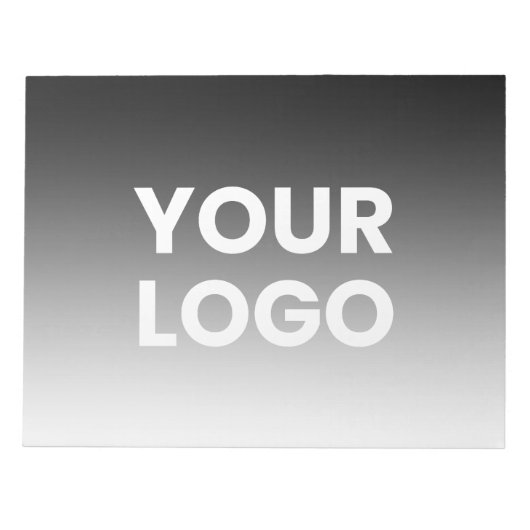 Bloc-note Votre logo et dégradé de couleur moderne modifiabl (Devant)