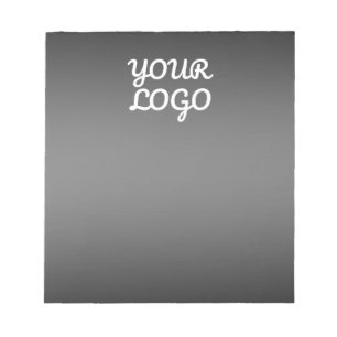 Bloc-note Votre logo et ombre de couleur gris foncé moderne