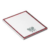 Bloc-note Votre nom Club Tennis Équipe Équipe Équipe Stewart (Incliné)