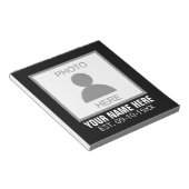 Bloc-note Votre photo ici Nom et âge (Incliné)